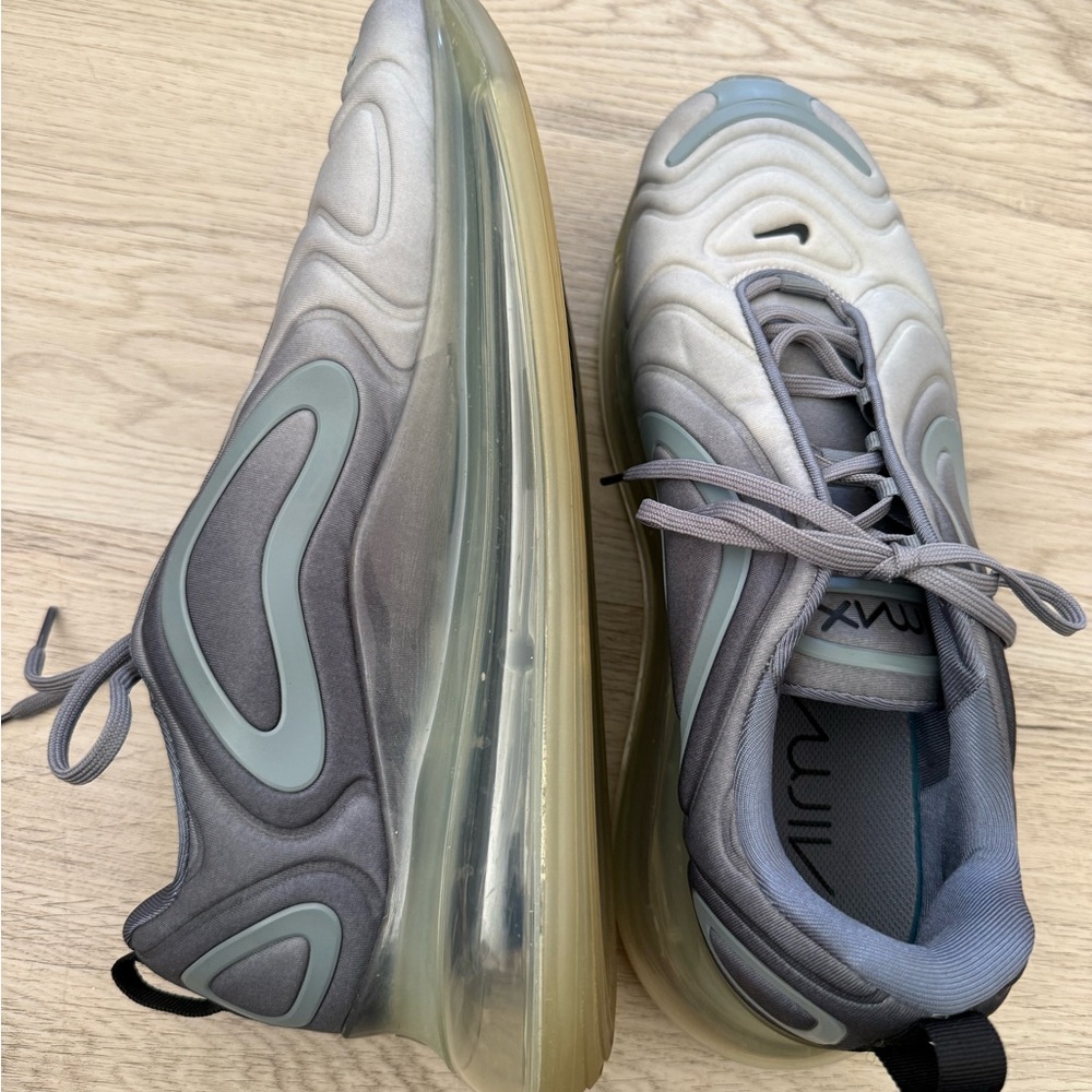 Nike Air Max 720 Cool Grey Sneakers Shoes Men’s Size 12 Rubber Tread - Picture 7 of 12